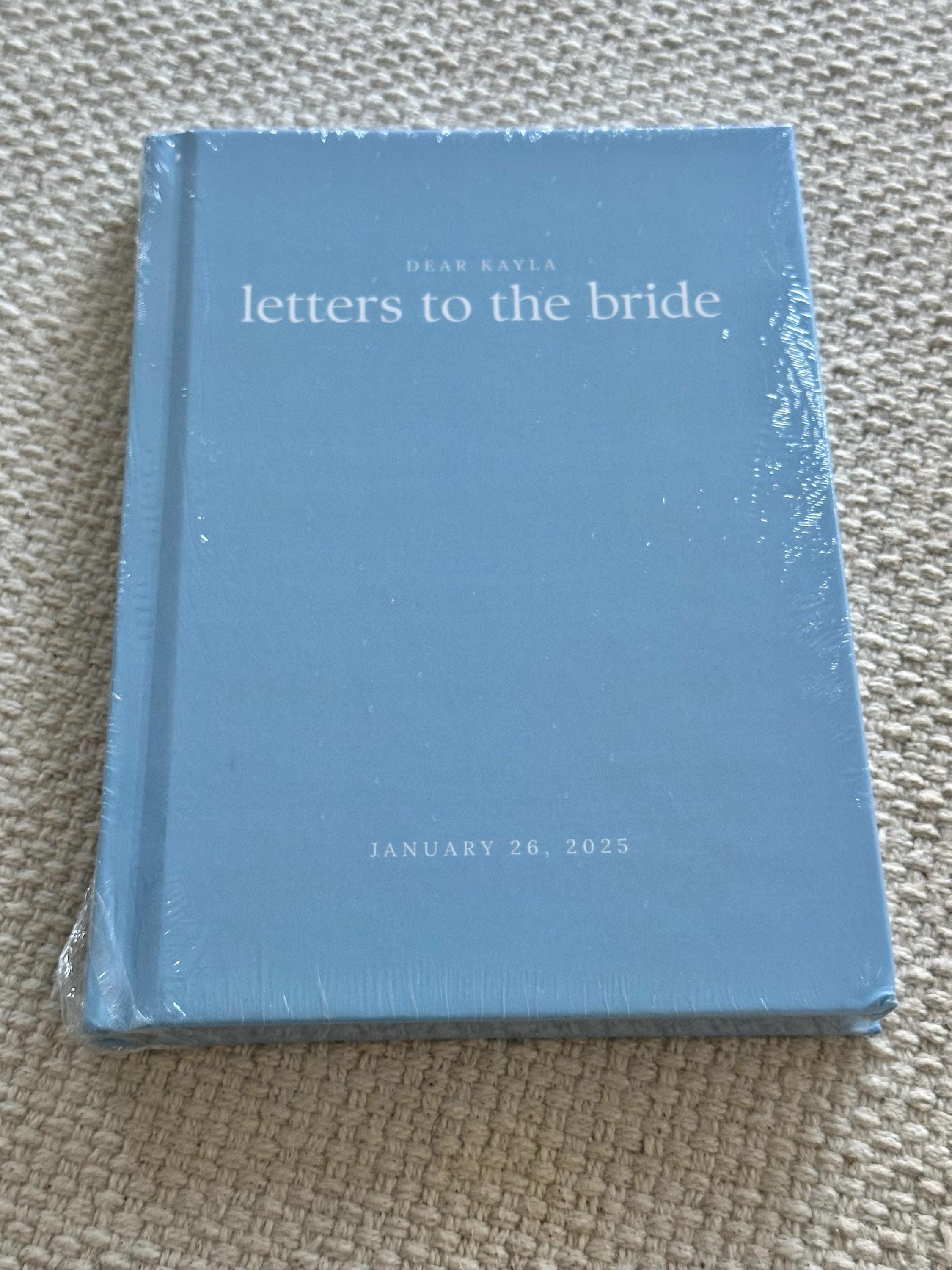 Something Blue Letters to the Bride Book Bridal Shower Gift from Bridal Party to Bride Keepsake Wedding Gift Bride Something Blue for Bride