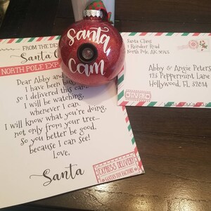 Editable Santa Cam Letter Printable Claus Spy Cam Note North - Etsy Canada