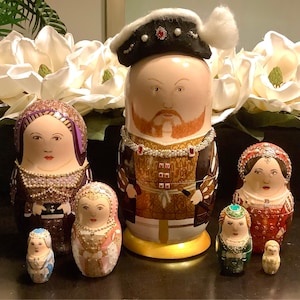 The Six Wives of Henry VIII Matryoshka Dolls Etsy