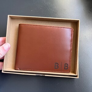 Leather Wallet, Personalized Christmas Gift Mens Wallet, Anniversary ...