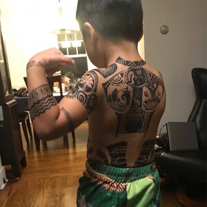 コスプレ用のカスタムマウイモアナタトゥー - Etsy 日本