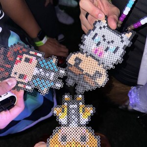 Anime Inspired Characters inosuke Nezuko Tanjiro Zenitsu Perler Beads ...