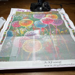 MXJSUA DIY Diamant Painting Kit, Fleurs Rouges 5D Dessin Art du Diamant