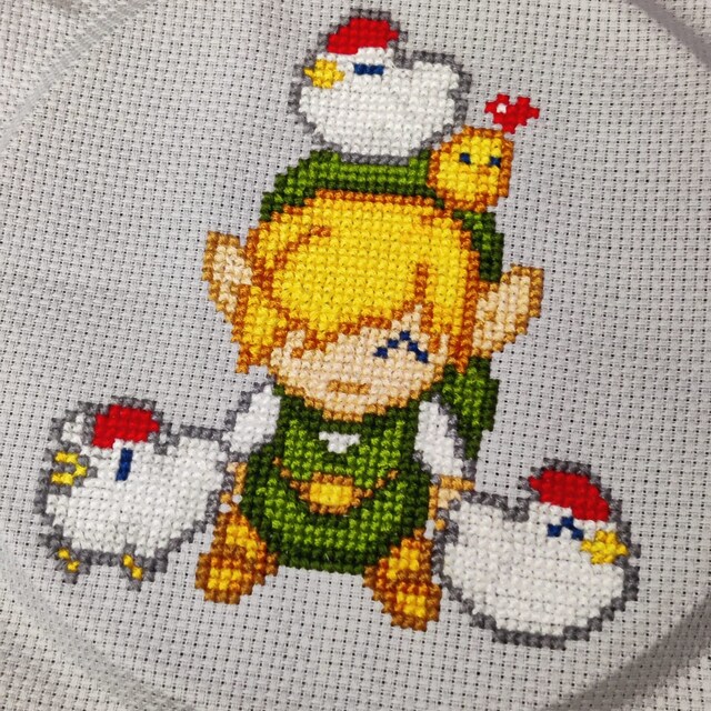 zelda オーダーページ Zelda Cross Stitch Pattern, Kawaii Cross Stitch, Game Cross