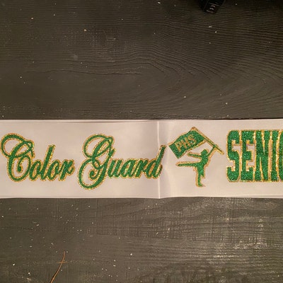 Color Guard, Pom, Cheer Competition, Senior Sash Add Favorite Trim ...