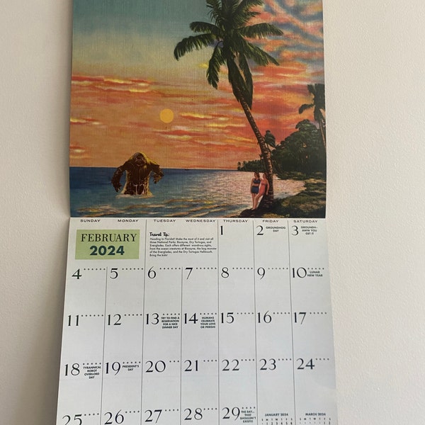 2025 National Park Monsters Calendar Etsy