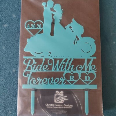 Ride With Me Forever Street Glide Motorcycle Couple Cake - Etsy