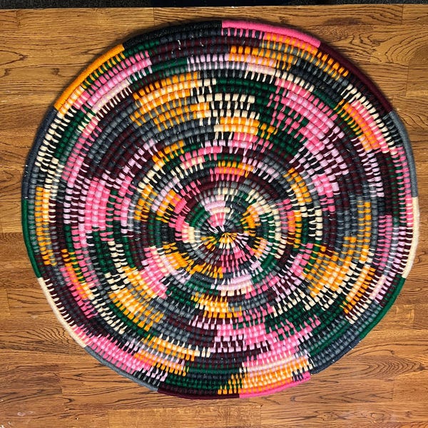 Vintage Coiled Rug Pattern | Easy DIY Rope Rug | Beginner Craft Project ...