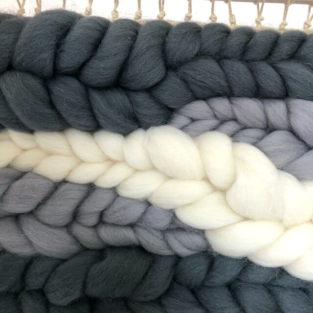 Chunky Knit Blankets from Softest Merino Wool by WoolArtDesign