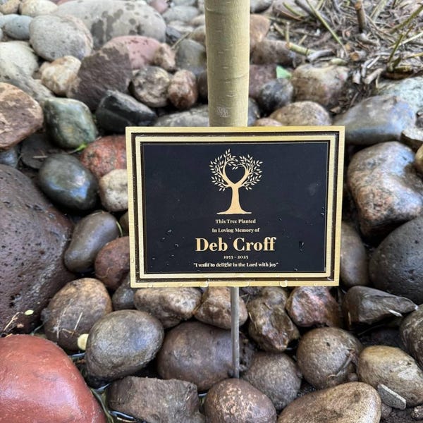 Tree Memorial Plaque - Dedication Sign for Garden - in Memory of Bronze ...