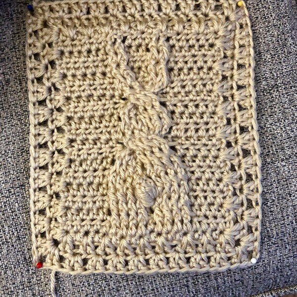 CROCHET PATTERN Bunny Cable Blanket - PDF Download - Etsy