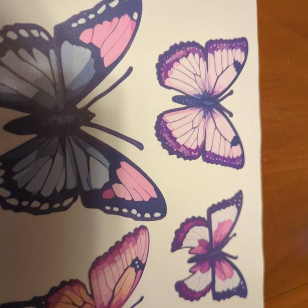 Personalized Butterfly Name Wall Decal, Girls Bedroom Decor - Etsy
