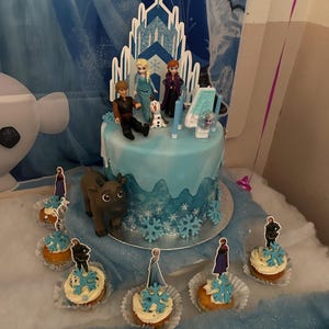 Topper per cupcake con fiocco, fiocco per baby shower, fiocco per