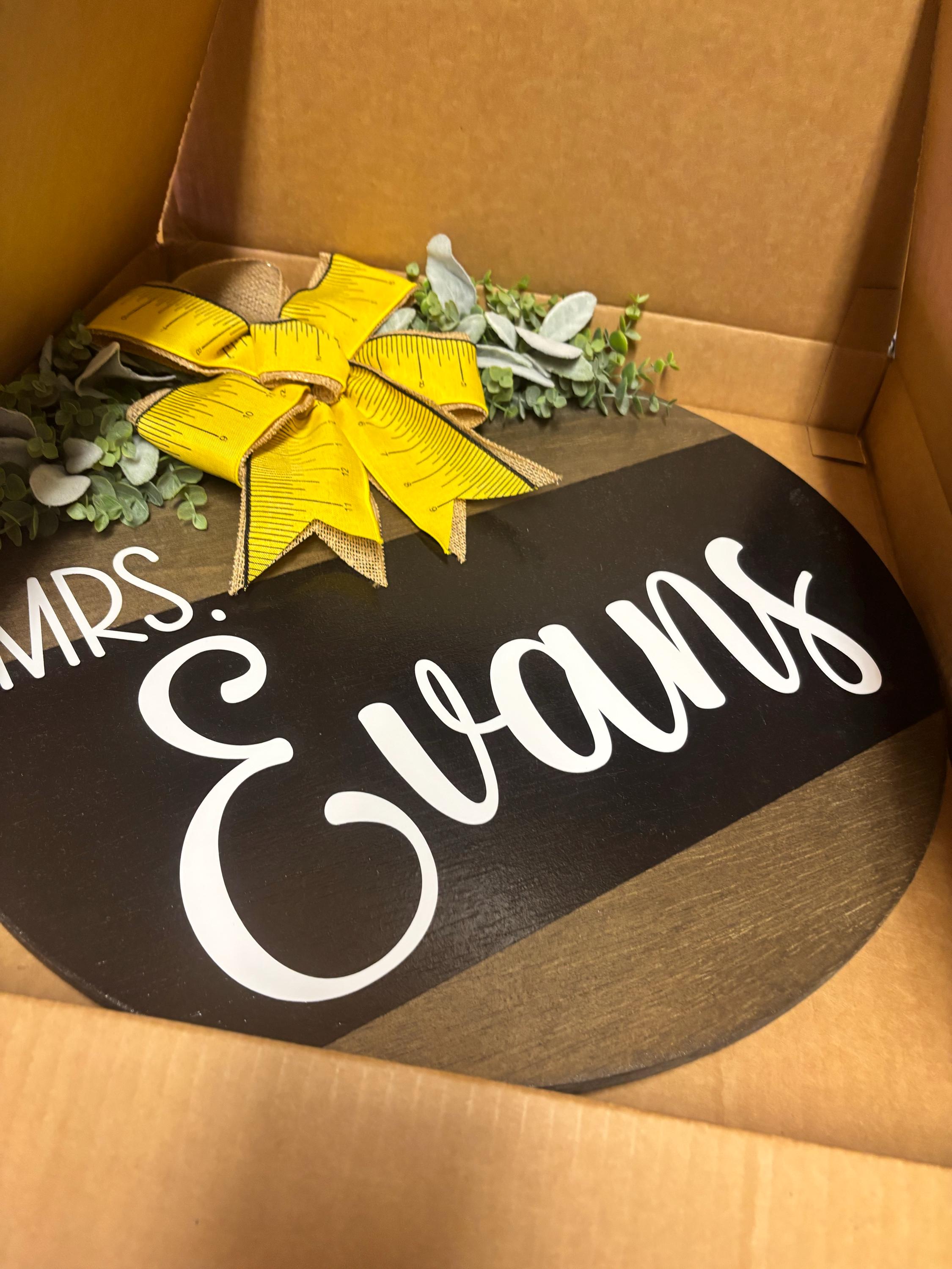 Teacher Door | Teacher Door Sign | Teacher Name | Classroom Sign | Teacher Gift | Teacher Appreciation | Welcome To Our Classroom |Classroom