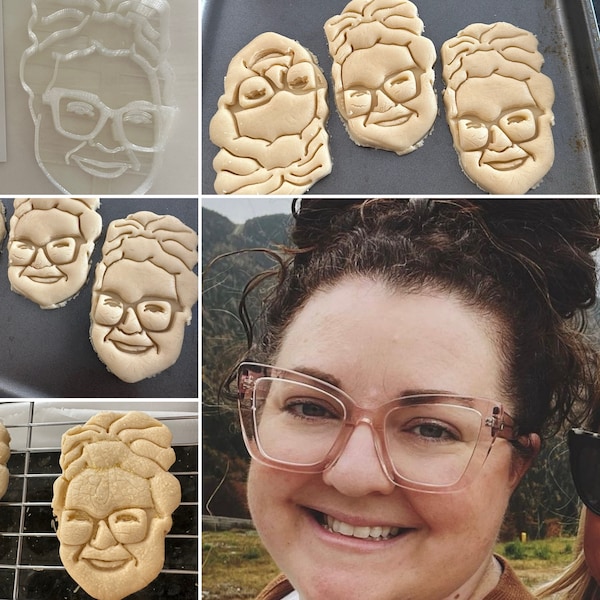 Custom Portrait Cookie Cutter, Personalized Gift, Cookie Face From ...