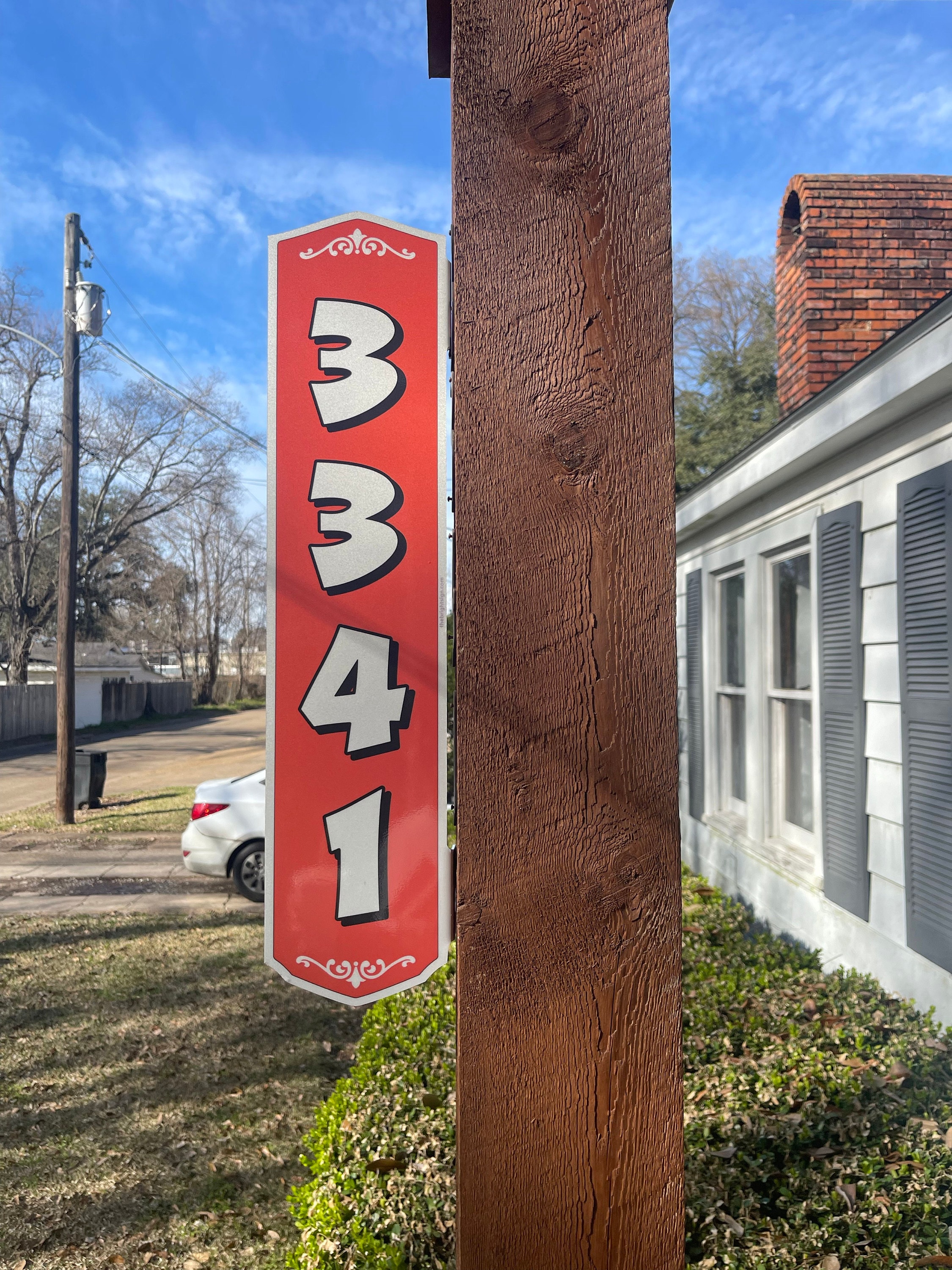 House Address Sign - Reflective (Double Sided)
