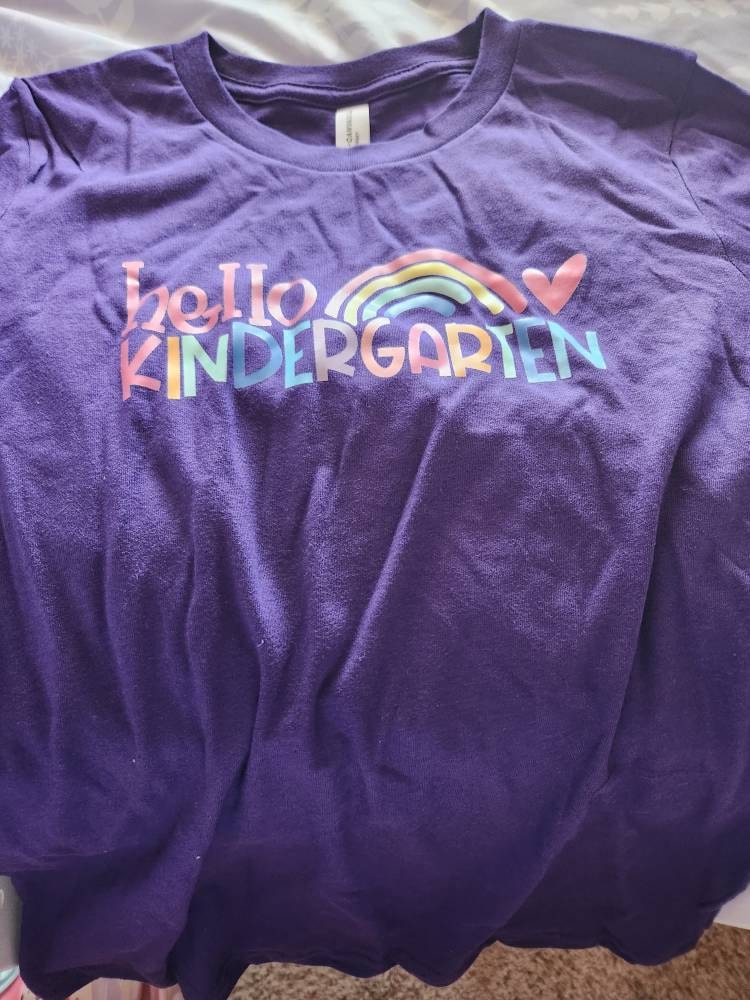 Hello Kindergarten Shirt | Kindergarten Student Shirt, First Day of School Shirt, Back To School Shirt, Kindergarten Shirts, Students Shirt