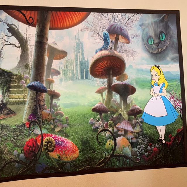 Alice In Wonderland Scene Setter Wonderland Baby Shower Etsy