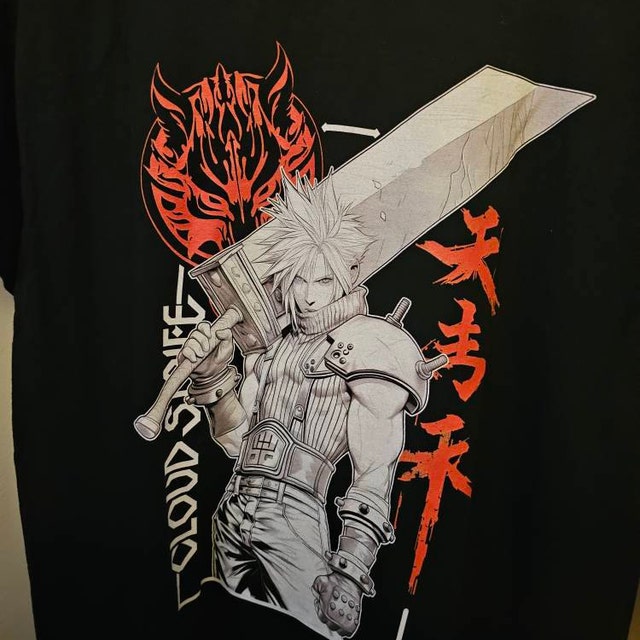 FINAL FANTASY 7 Cloud Strife Anime T Shirt Unisex Softstyle