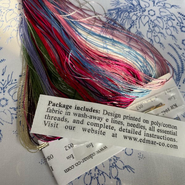 Ariel's Heart Brazilian Embroidery Kit #1042 - Edmar Threads/choose ...