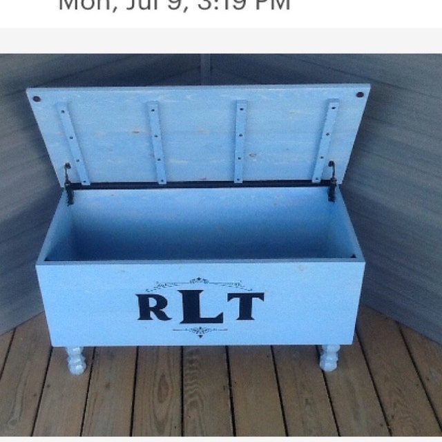 Vintage Farmhouse Style Blanket Storage Chest Solid Wood Hope Etsy