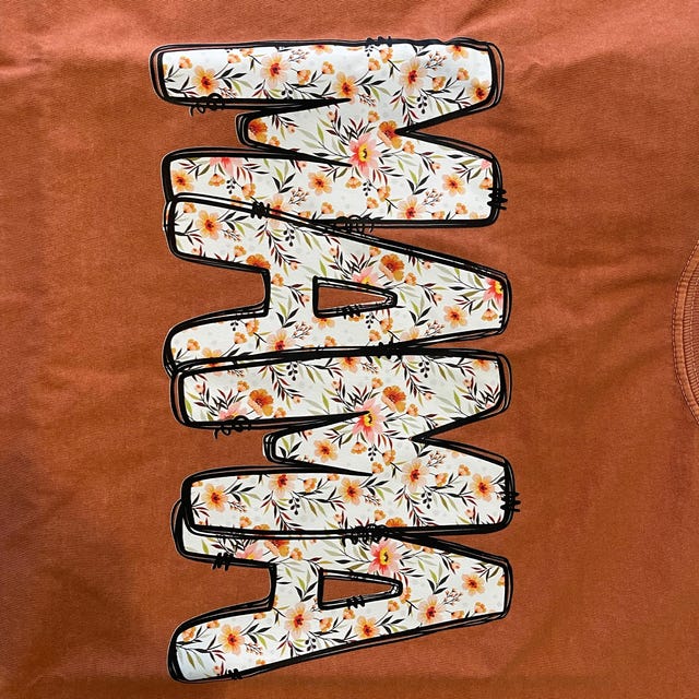Comfort Colors® Vintage Floral Mama T-shirt, Mama T-shirt