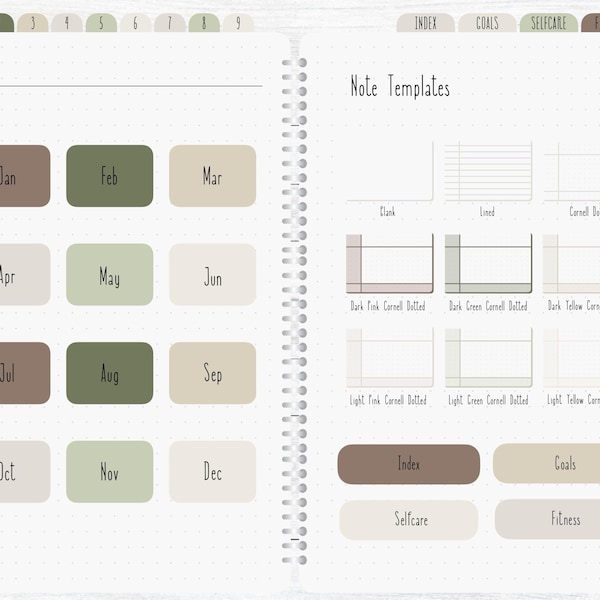 Hyperlinked Digital Note Template, Cornell Notes, Student Note Taking ...