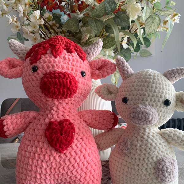 DIGITAL PATTERN: Ice Cream Cows Crochet Plushie 5-in-1 Pattern - Etsy