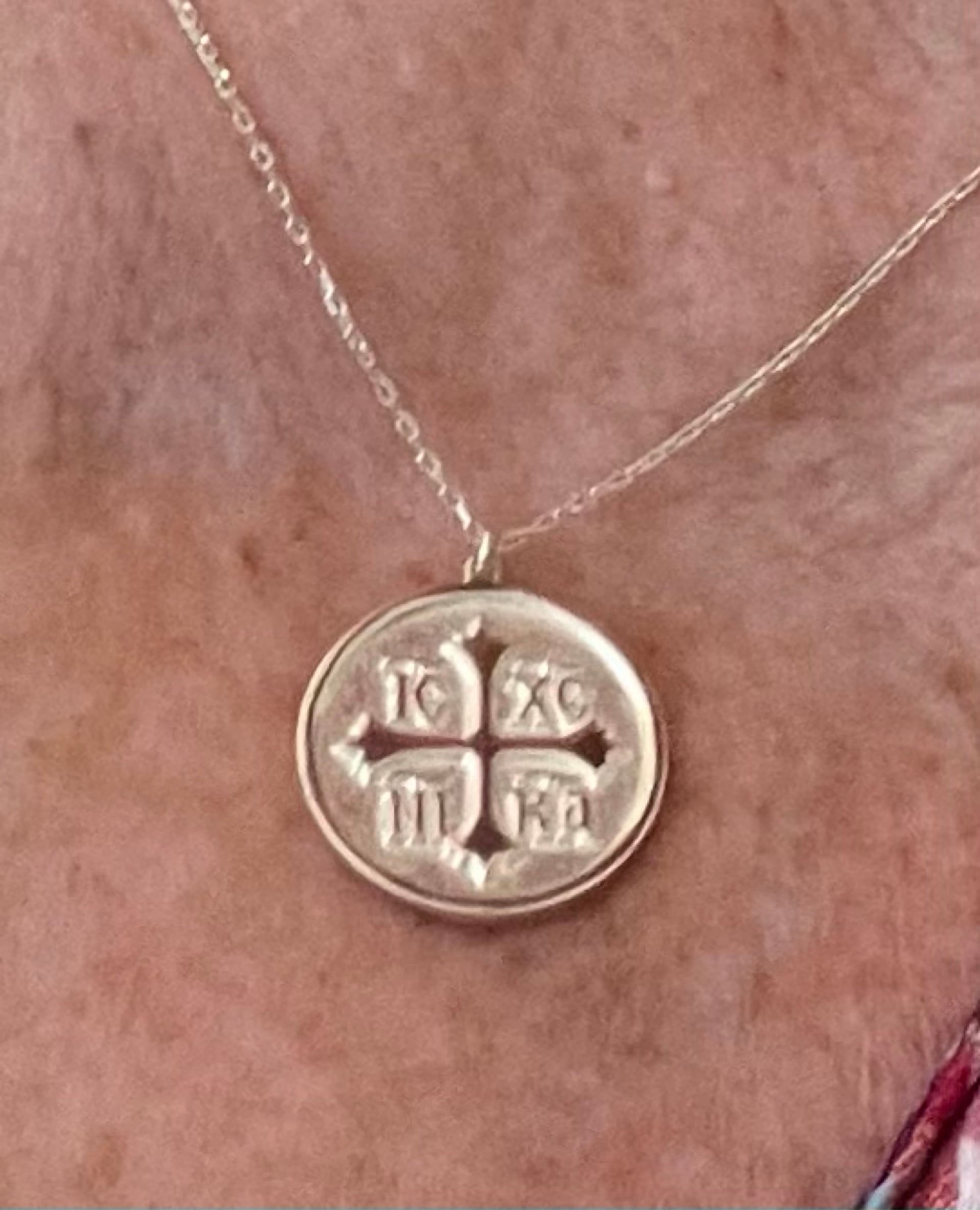 Christian Eastern Orthodox Cross Necklace - IC XC NIKA Cross Necklace - Religious Charm - Orthodox Necklace - Christian Jewelry