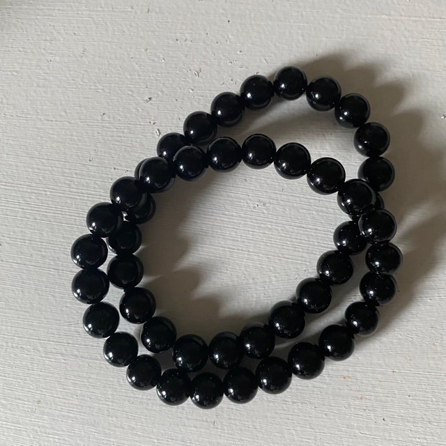 SMUOBT Black Initial Beaded Bracelets Gifts for Men, Inspirational Healing  Gifts Black Handmade Stone Beads Braided Rope Obsidian Bracelets with  Encouragement Card, Mixed Materials, no gemstone - Yahoo Shopping