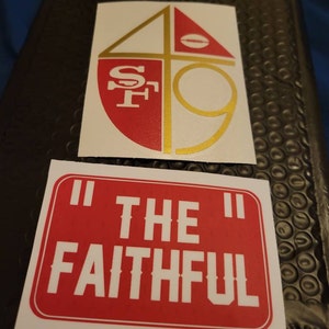 SF Decal San Francisco 49ers Inspired High Quality Sticker 49ers Decal ...