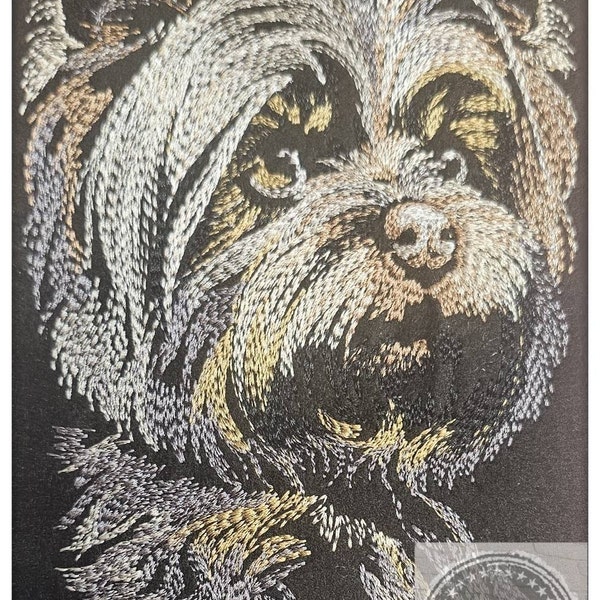 Yorkshire Terrier Yorkie Machine Embroidery Design 9 Sizes to Download ...