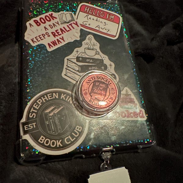 "Buy Me Books And Tell Me I'm Pretty" Kindle Insert - Holographic Pink Library Card Decor For Clear Cases (Fits 11th Gen Paperwhite)