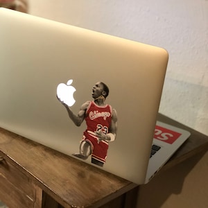 inch privatliv effektivitet Michael Jordan Macbook Decal Sticker. Choose Your Size. Laptop | Etsy