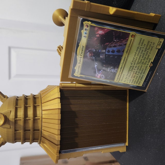MTG Dalek Deck Box for EDH | Dr Who | Magic the Gathering | Dice Box |  Snoo3d - Etsy