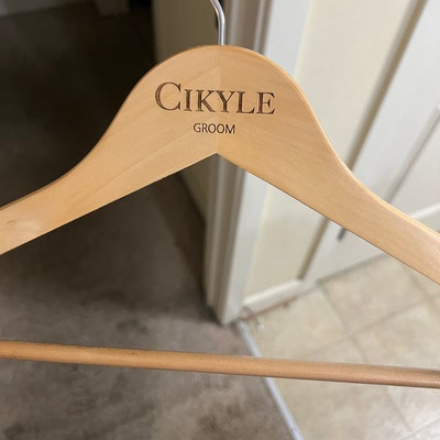 Personalized Groomsman Hangers Wedding Hanger Wooden Engraved Hanger ...