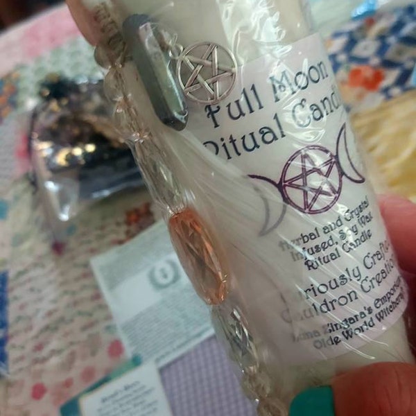 Full Moon Ritual Candle... Full Moon Spells. Moon Phase Candle. Witches ...