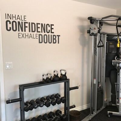 Home Gym Design Ideas, Gym Wall Decor Ideas, Fitness Theme Decor, Gym ...