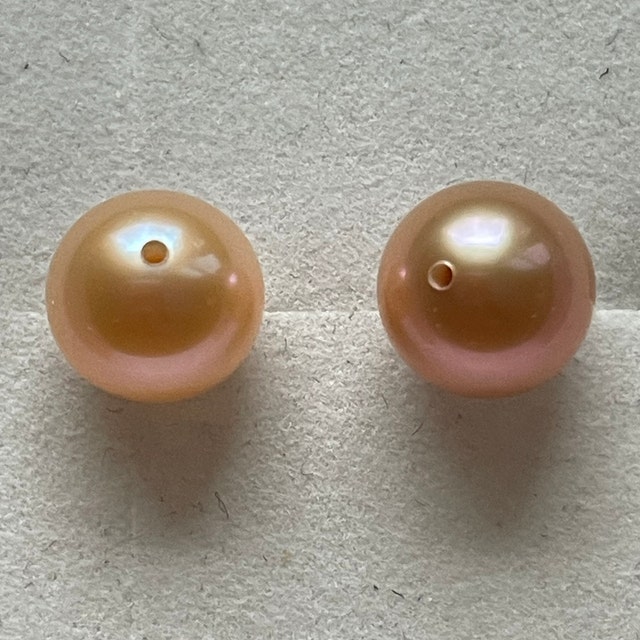 1 PC - AAAA Lustrous Freshwater Pearl: Mauve Pink, Rose, Peach - 8