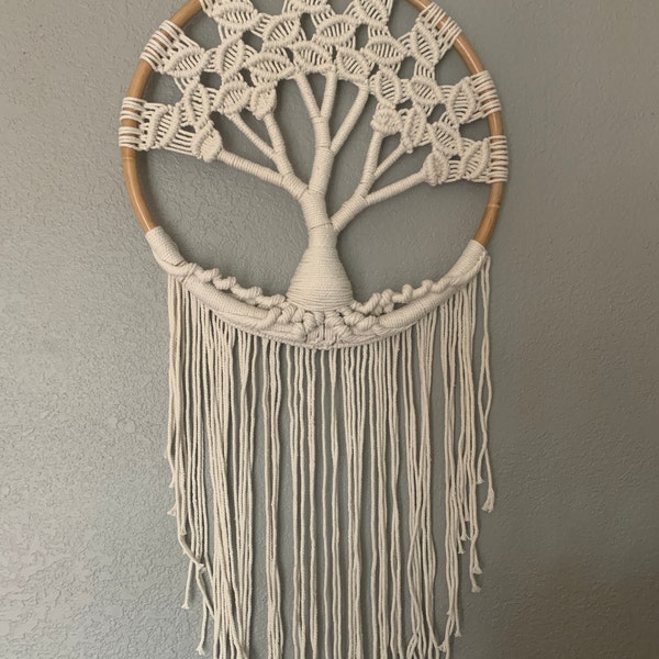 Large Boho Tree of Life Dream Catcher Tree of Life Wall Hanging ...