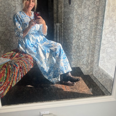 Serene Blossom - Hand Block Printed Dress