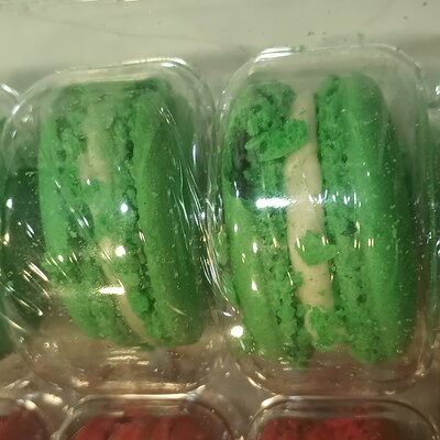 6 Pack Blue Raspberry French Macarons - Etsy