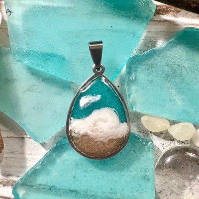 Beach/ocean Themed Cremation Necklace - Etsy