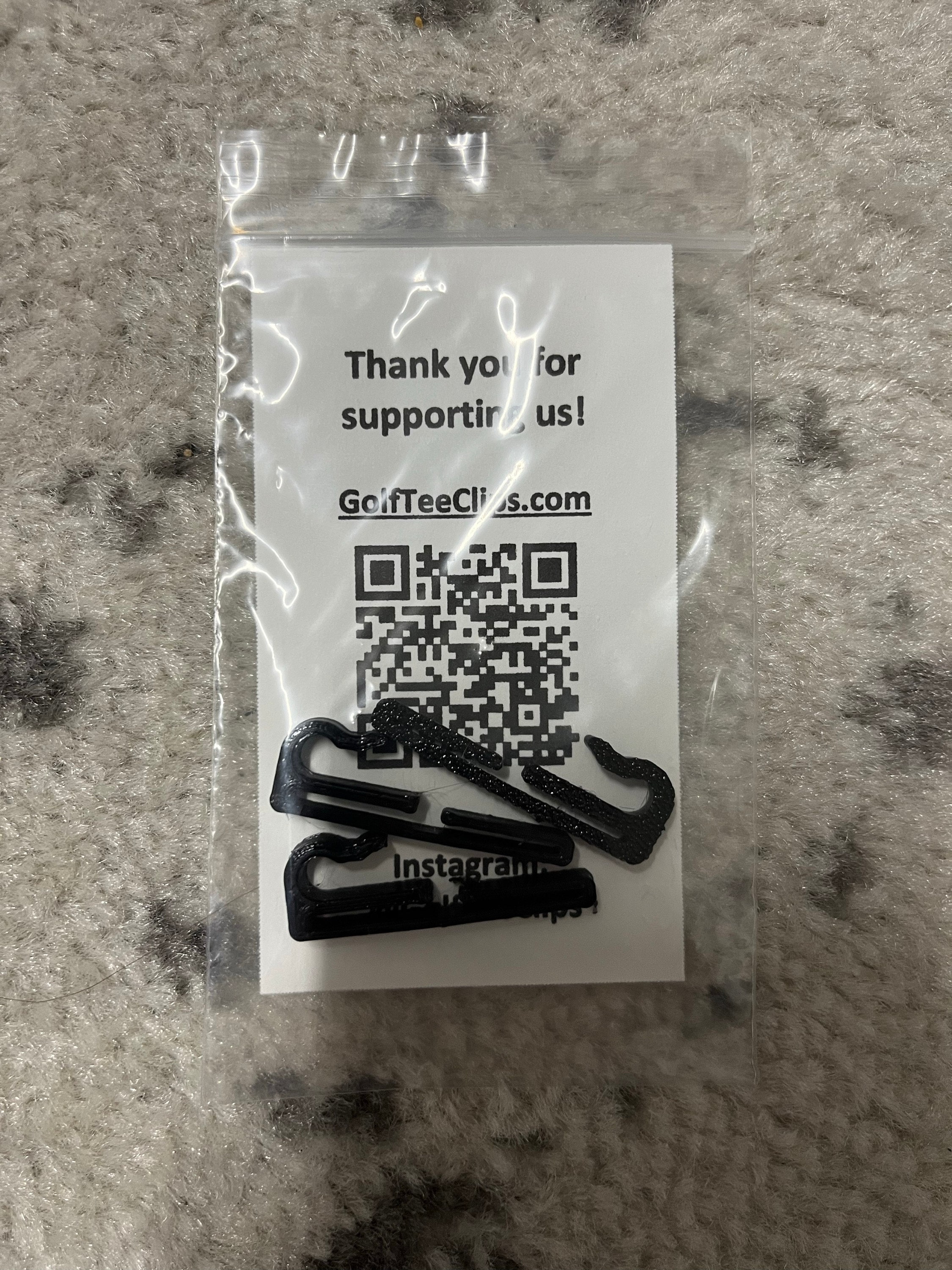 Golf Tee Hat Clip (5 pack)