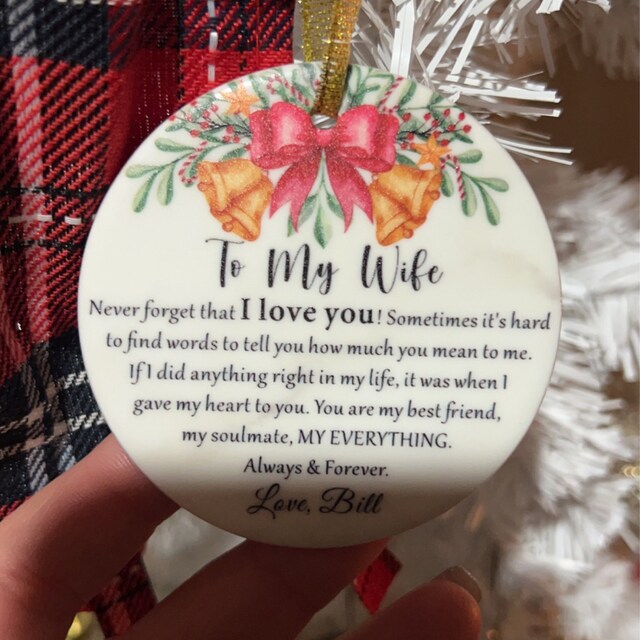 FGUUTYM I Letters Love My Forget To Ornaments Christmas