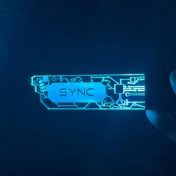 Futuristic Cyber LED Keychain | Different Designs - Circuit Board ...