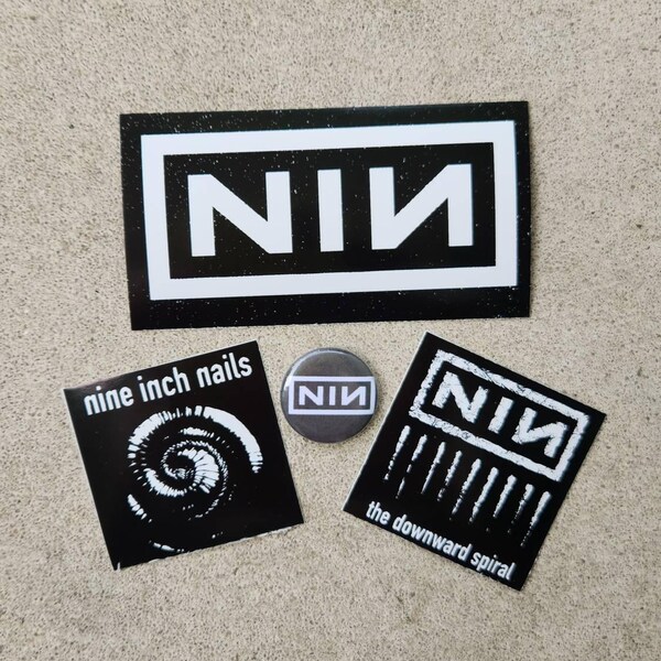 NINE INCH NAILS Logo 1-inch [pin / Button / Badge] — [nin Trent Reznor ...