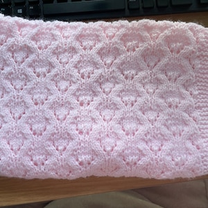 Reversible Blanket Knitting Pattern, Easy Baby Blanket Pattern in ...