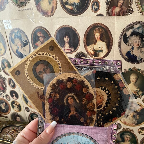 Portraits Ephemera Collage Sheet- Digital Printable - Instant Download ...