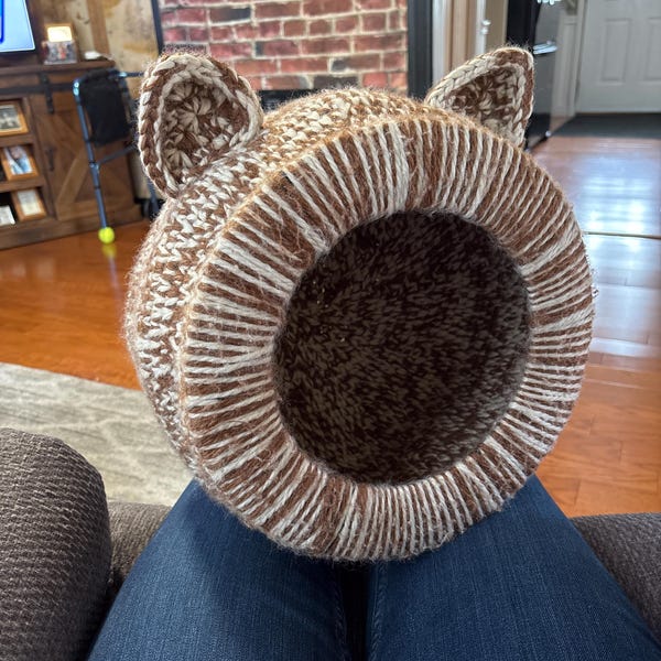 Crochet Cat House PDF Pattern: DIY Pet Bed, Cat Lover Gift - Etsy
